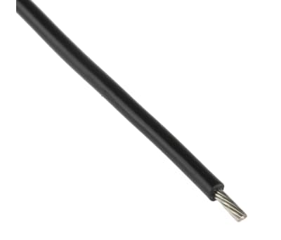 Product image for Wire 22 AWG PVC 300V UL1007 Black 305m