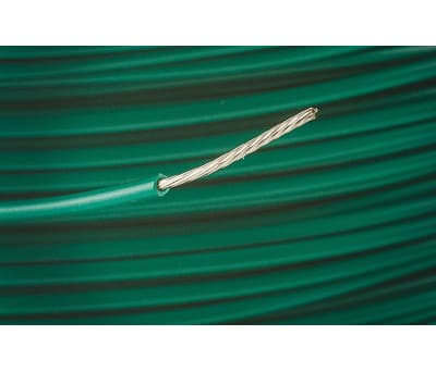 Product image for Wire 22 AWG PVC 300V UL1007 Green 305m