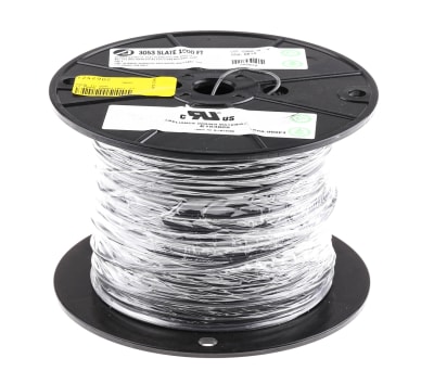 Product image for WIRE 20 AWG PVC 300V UL1007 GRAY 305M