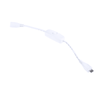 Product image for MICRO USB CABLE W/INLINE SWITCH WHITE