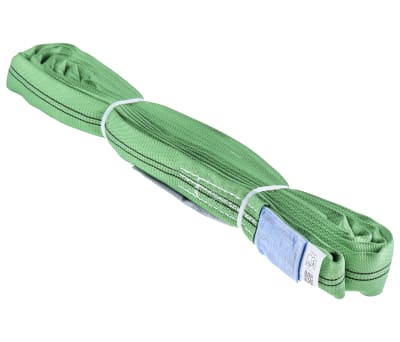 Product image for RS PRO 3m Green Lifting Sling Round, 2t