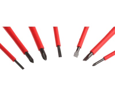 Product image for Bahco VDE Phillips, Slotted Screwdriver Set 7 Piece