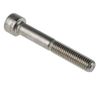 Product image for RS PRO M8 x 55mm Hex Socket Cap Screw Plain Stainless Steel