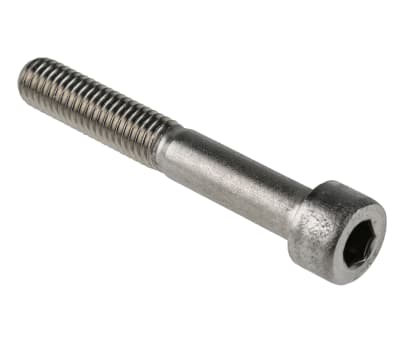 Product image for RS PRO M8 x 55mm Hex Socket Cap Screw Plain Stainless Steel