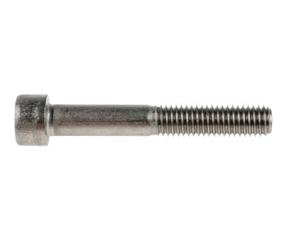 Product image for RS PRO M8 x 55mm Hex Socket Cap Screw Plain Stainless Steel