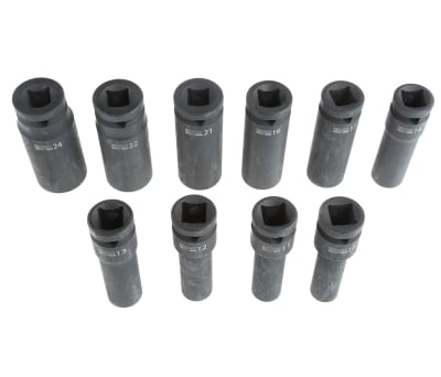 Product image for 10 Piece 1/2 Drive Impact Socket Set