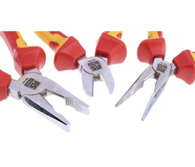 Product image for 3 pc Insulated Pliers Set (VDE Approved)