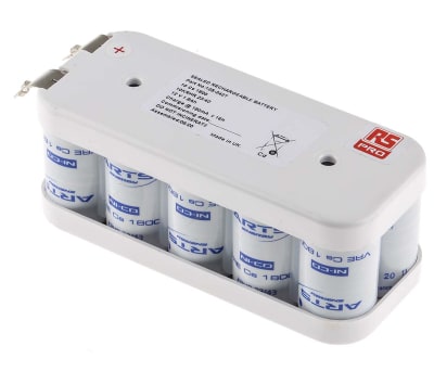 Product image for NICD BATTERY PACK 10X,12V 1.8AH