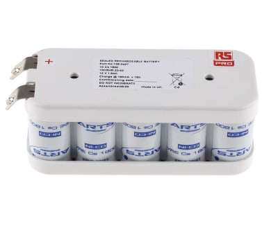 Product image for NICD BATTERY PACK 10X,12V 1.8AH