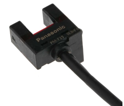 Product image for Panasonic Through Beam (Fork) Photoelectric Sensor with Fork Sensor, 6 mm Detection Range
