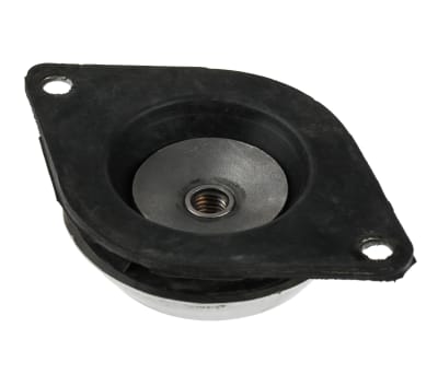 Product image for RS PRO Round M12 Stainless Steel Anti-Vibration Mount 330 Compression Load 144mm dia. Natural Rubber