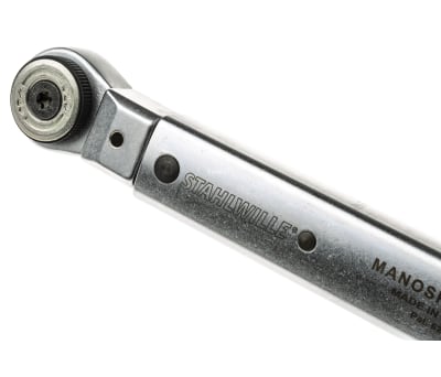 Product image for STAHLWILLE 3/8 in Square Drive Electromechanical Torque Wrench, 6 → 60Nm 9 x 12mm