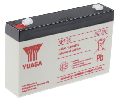 Product image for NP SEALED LEAD ACID BATTERY,6V 7AH