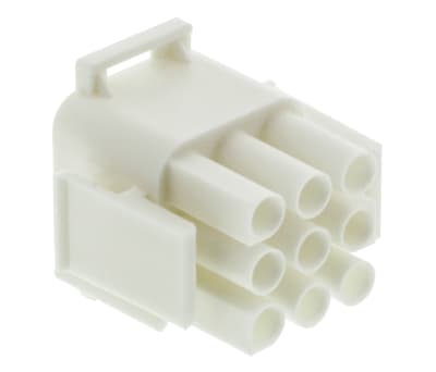 Product image for 9 way white plug housing