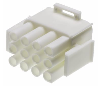 Product image for 12 way white plug housing