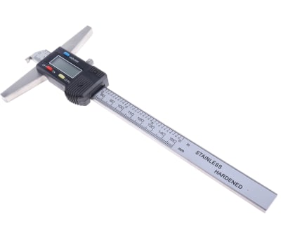 Product image for RS PRO 150mm Imperial & Metric Depth Gauge, Stainless Steel