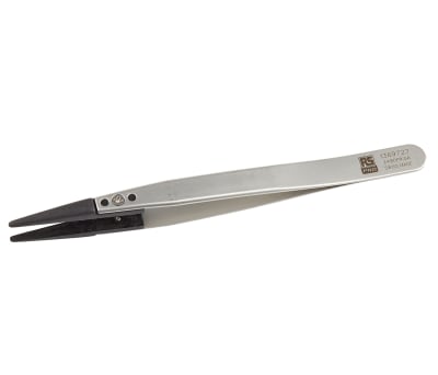 Product image for Plastic replaceable tip tweezers 130mm.