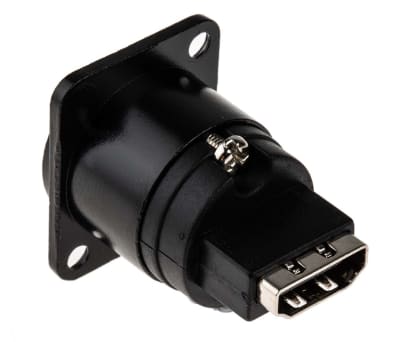 Product image for XLR HDMI A-A FT BLACK METAL