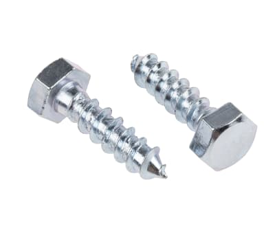 Product image for M8X30 HEX HD SCREWS STEEL ZINC PLATED