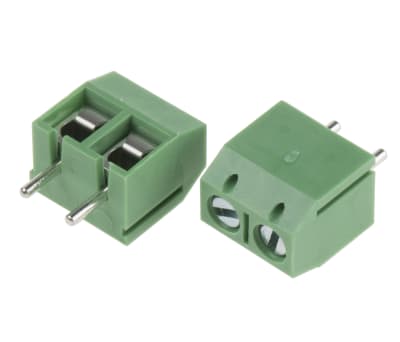 Product image for 5MM LOW PROFILE PCB TERMINAL BLOCK, 2P