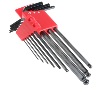 Product image for 9pcs metric ball end hexwrench set