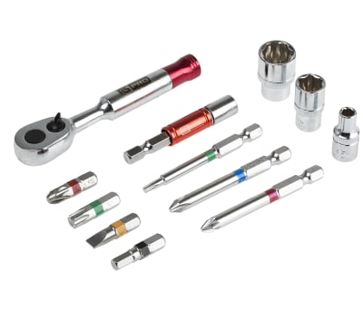 Product image for 34pcs ratchet bit socket set