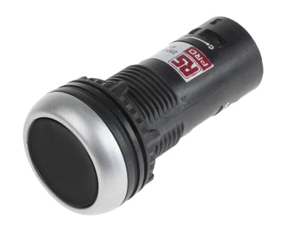 Product image for Black 1 NO Spring Return Pushbutton