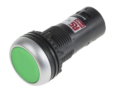 Product image for Green 1 NO / 1NC Spring Retun Pushbutton