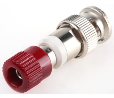 Product image for NIPT MALE BNC PLUG/1X4MM SOCKET ADAPTOR