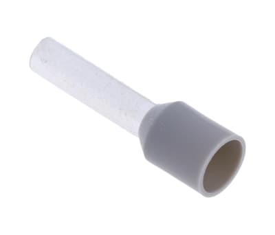 Product image for Grey insulated bootlace ferrule,12mm pin