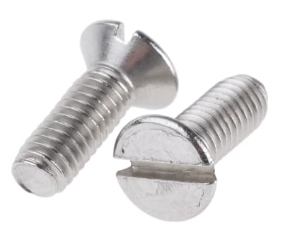Product image for A4 s/steel slot csk head screw,M4x12mm