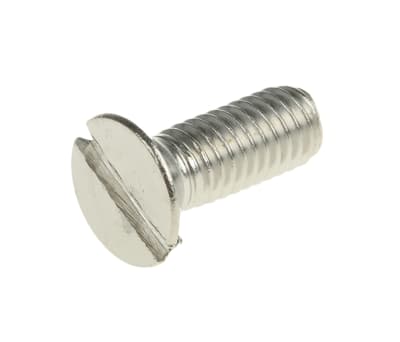 Product image for A4 s/steel slot csk head screw,M6x16mm