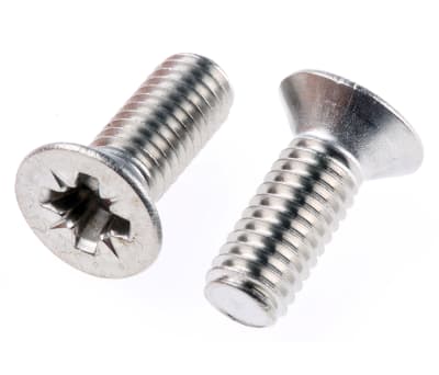 Product image for A4 s/steel cross csk head screw,M6x16mm