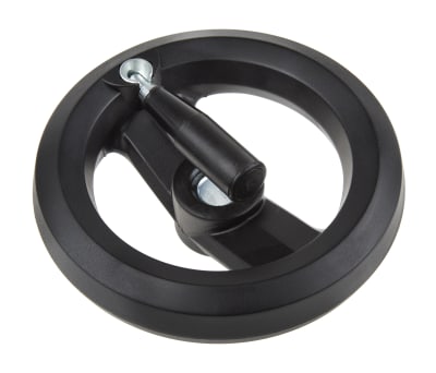 Product image for Two spoke handwheel  fold down  handle