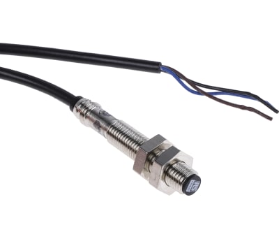 Product image for RS PRO M8 x 1 Inductive Sensor - Barrel, PNP Output, 1.5 mm Detection, IP67, Cable Terminal