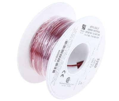 Product image for Wire 24 AWG 300V UL1061 Red 30m