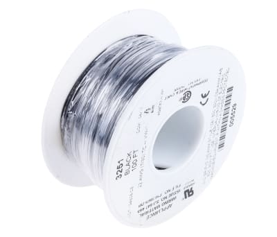 Product image for Wire 22 AWG 300V UL1061 Black 30m