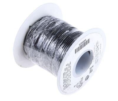 Product image for Wire 22 AWG PVC 300V UL1007 Black 30m