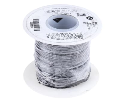 Alpha Wire Harsh Environment Wire 0.35 mm² CSA, Black 30m Reel, 22 AWG,  PVC, +105°C, Hook Up Wire Series - RS Components Indonesia