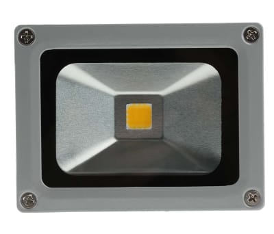 Product image for RS PRO LED Floodlight, 1 LED, 10 W, 850 → 950 lm, IP65 85 → 265 V ac