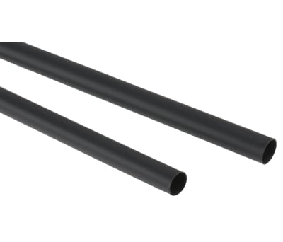 Product image for Black heatshrink tubing,6.4mm bore