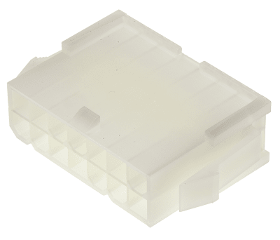 Product image for 14 way dual row panel mount plug