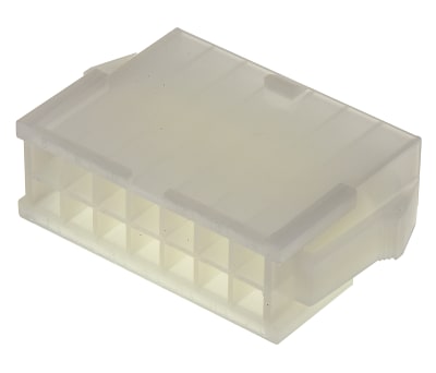 Product image for 14 way dual row panel mount plug