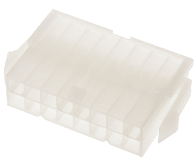 Product image for 16 way dual row panel mount plug