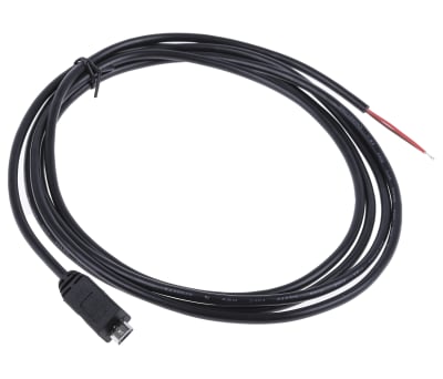 Product image for RS PRO Male USB Micro B to Bare Wire USB Cable, 1.8m