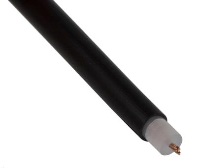 Product image for BLACK PVC EHT CABLE,25KV 0.5SQ.MM 25M