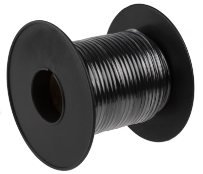 Product image for BLACK PVC EHT CABLE,25KV 0.5SQ.MM 25M