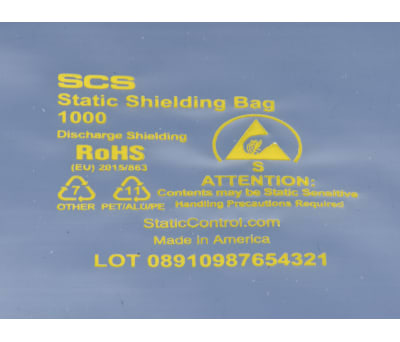 Product image for SHIELD BAG,METAL-IN 280X380MM, 100EA