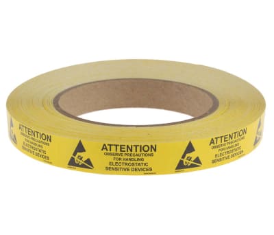 Product image for LABEL, ATTENTION,16MM X 51MM, 1000/ROLL