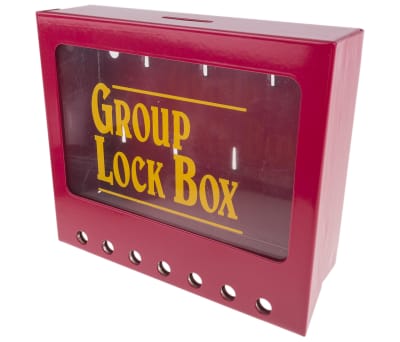 Product image for METAL WALL-MOUNTED GROUP LOCKOUT BOXES